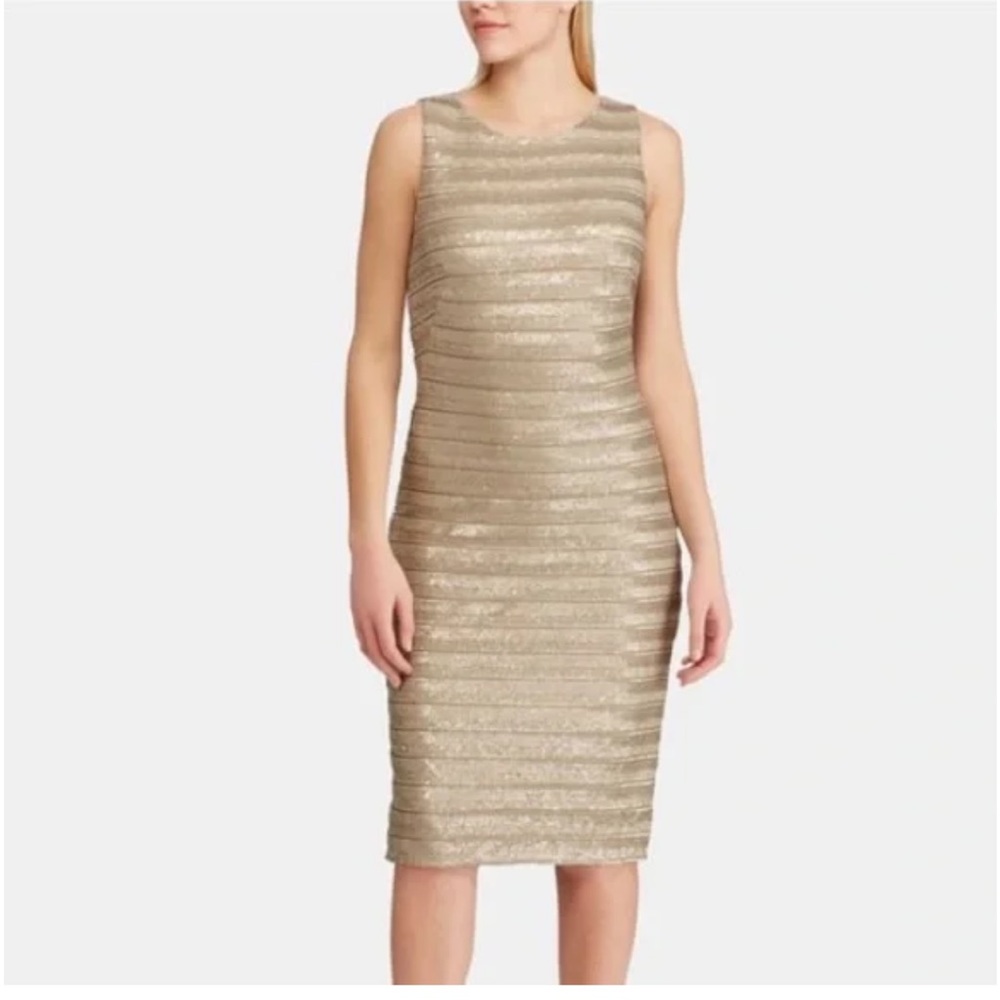 NWT- Sequin Bodycon Ralph Lauren Midi dress